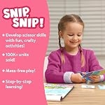 Skillmatics Scissor Skills Activity Book - Snip Snip Unicorns & Princesses, 25 Fun Cutting & Creative Activities for Preschoolers, 2 Child-Safe Scissors, Felt Craft Kit, Gifts for Ages 3, 4, 5, 6, 7