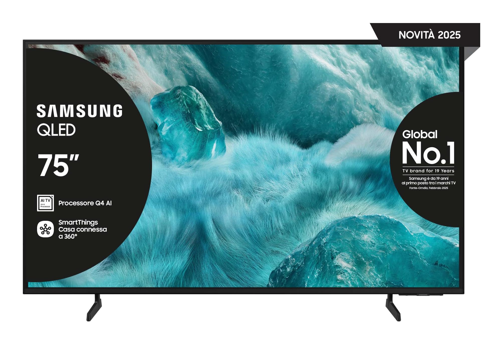 Samsung Q7F QE75Q7FAAU 190,5 cm (75") 4K Ultra HD Smart TV Wi-Fi Nero