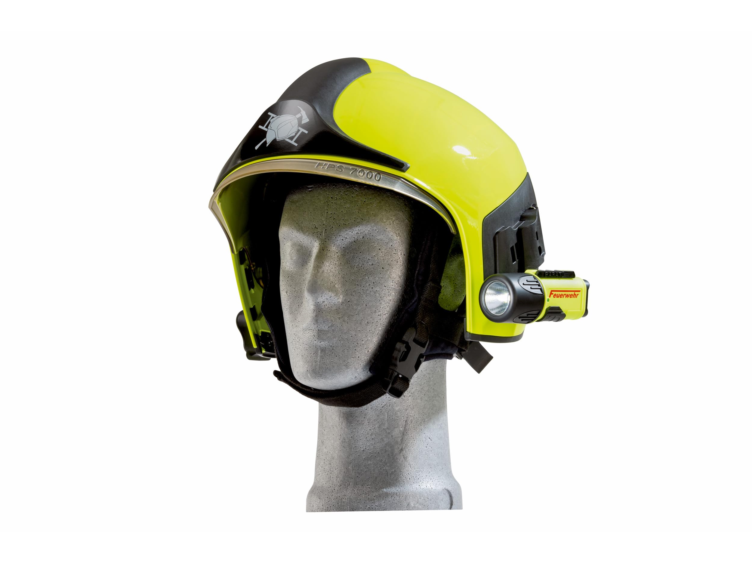 Parat PX1 6912266158 Shorty Feuerwehr Edition - Linterna (80 lúmenes, luz de seguridad con soporte y pilas, bombilla)