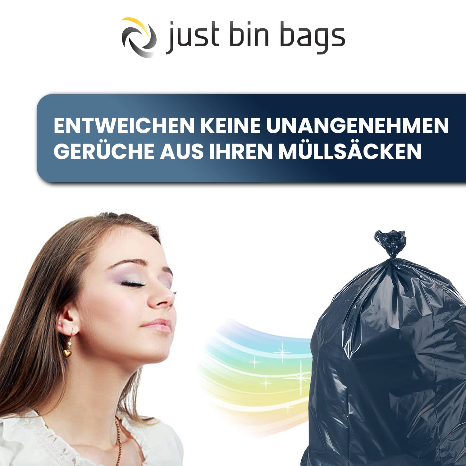 30 bolsas de basura para cubos de basura, 360 L, color azul, resistentes, 12 kg – 70 micrones, 100 x 125 cm (3 rollos de 10 bolsas cada una)