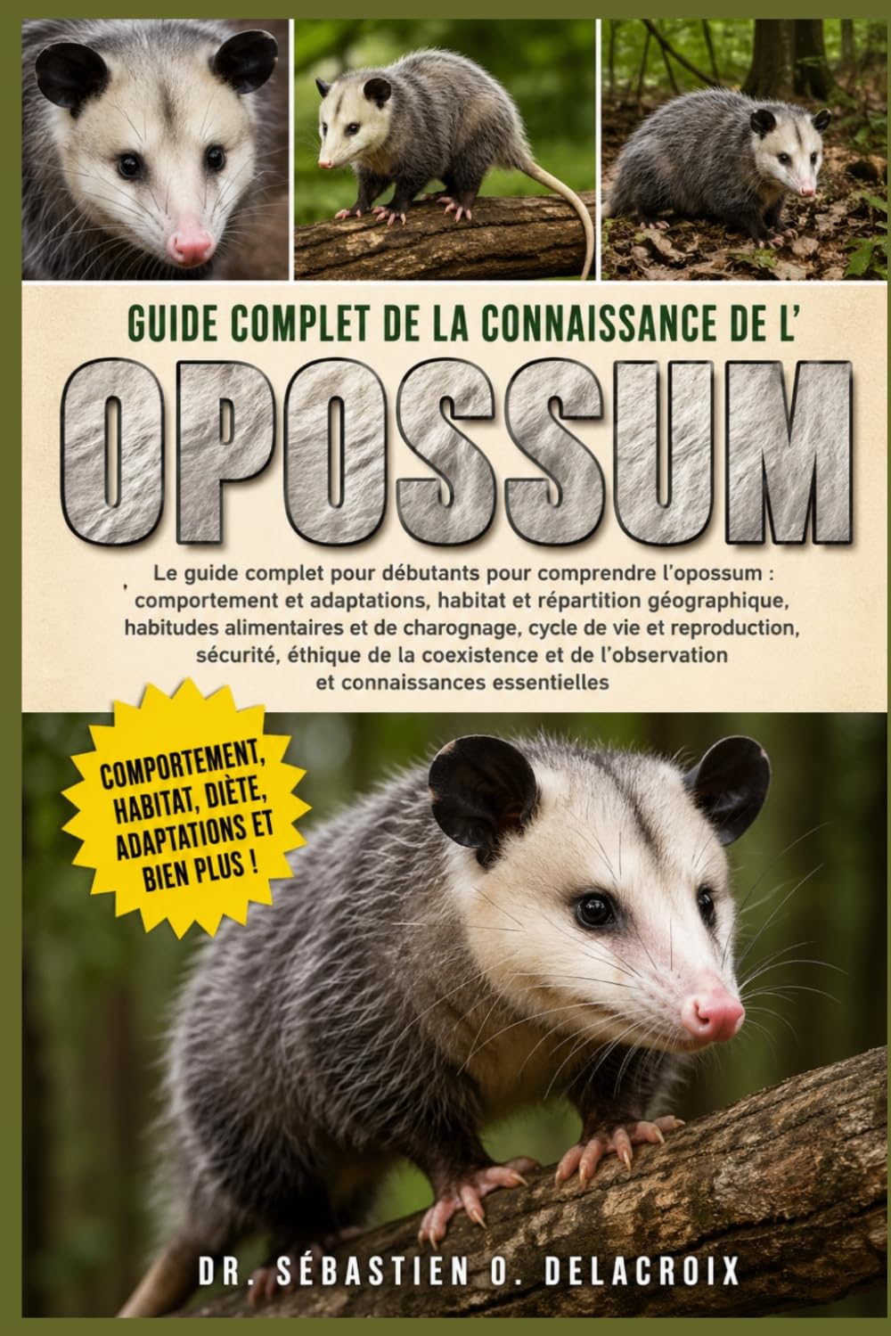 GUIDE COMPLET DE LA CONNAISSANCE DE L’ OPOSSUM: Le guide complet pour débutants pour comprendre l’opossum : comportement et adaptations....de la ... l’observation et connaissances essentielles