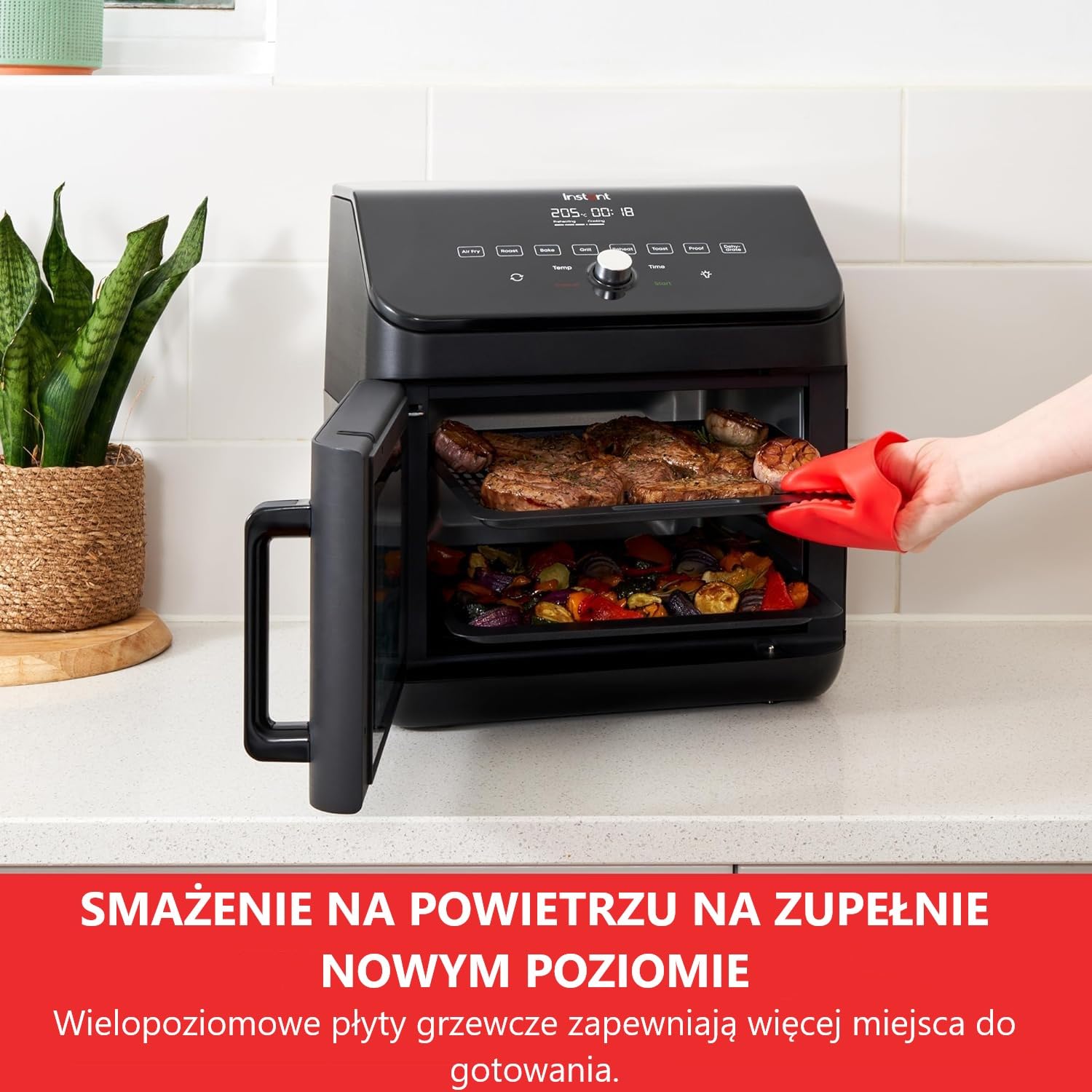 Instant Pot Vortex Plus Xl Frytkownica Beztłuszczowa, Czarny, 13 l