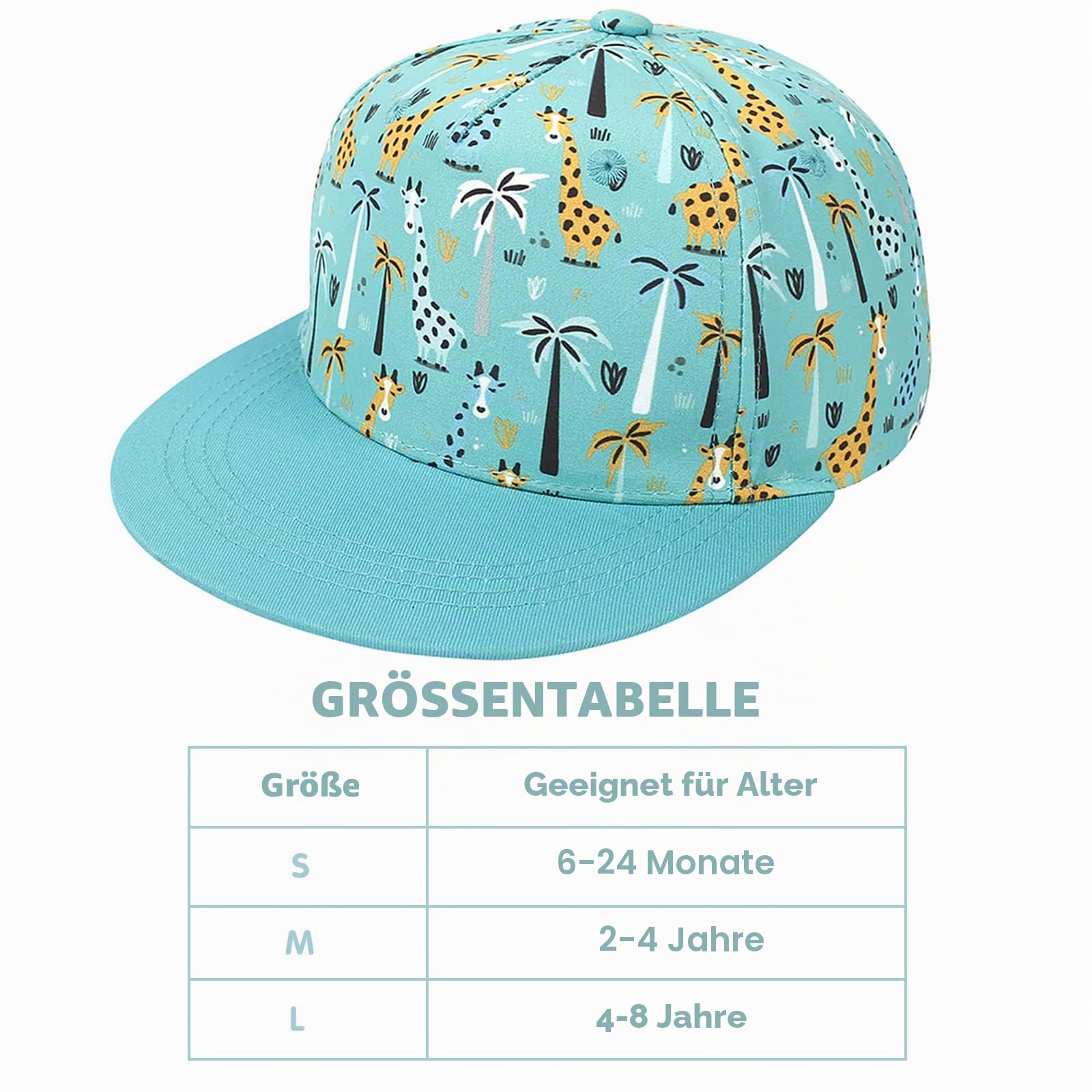 Baby Baseball Cap Kleinkinder Sonnenhut UV Schutz Sommerhut Verstellbar Kinder Snapback Cap Baseballkappe Schirmmütze für 6 Monate - 8 Jahren Mädchen Jungen