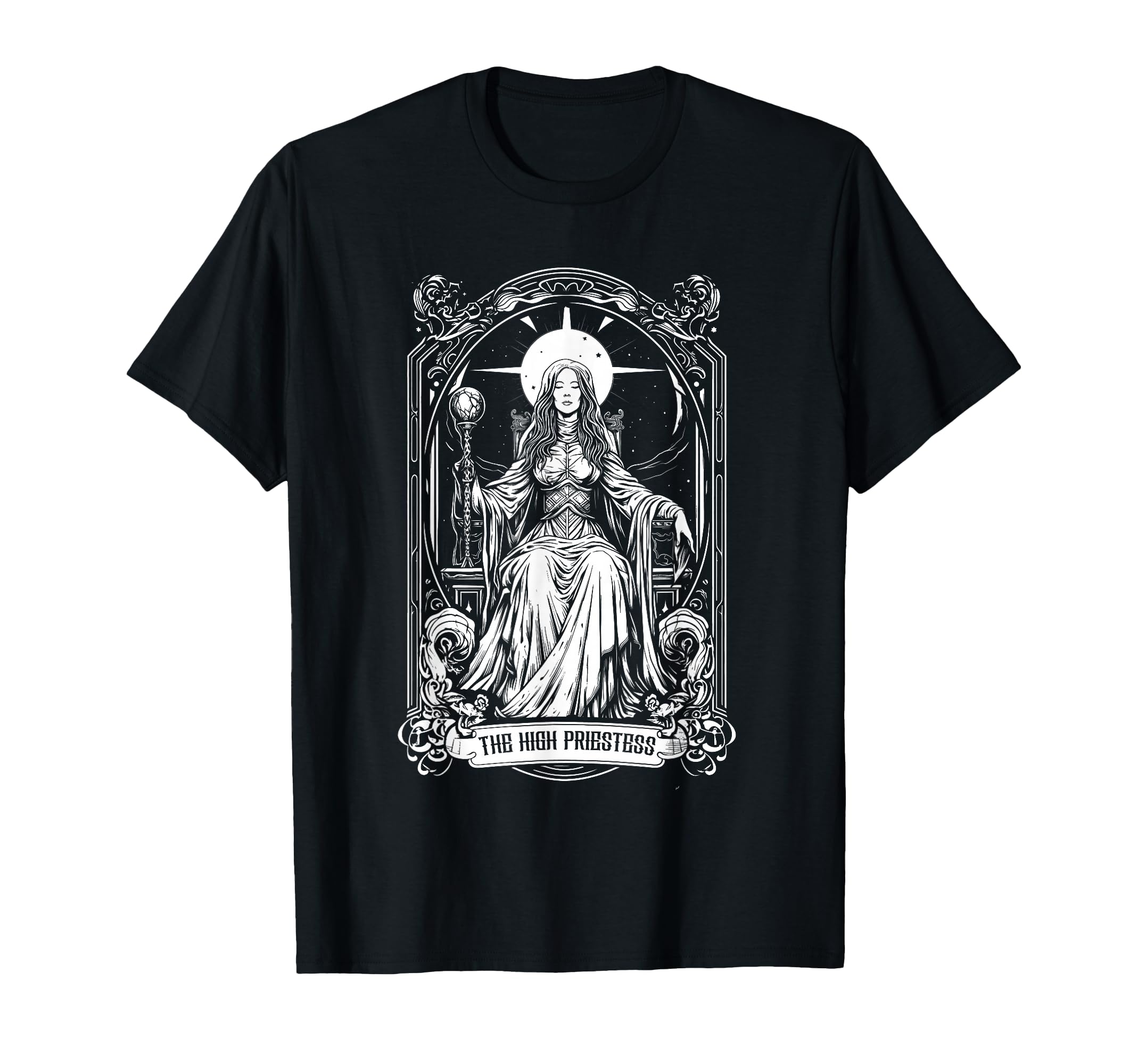 Amazon | 神秘的な大巫女 アルカナ タロット 直感用 Tシャツ | Tシャツ