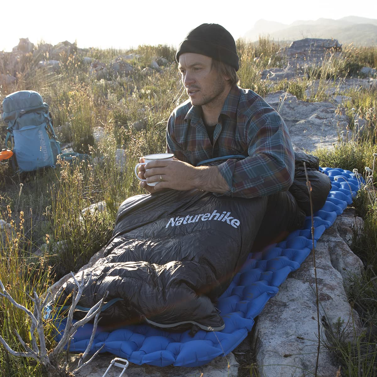 Naturehike Sacco a Pelo per Adulti, Ragazzi, per 3-4 Stagioni, Leggero, Impermeabile, Ultra-caldo Sacco a Pelo a Mummia per Interni, Campeggio, Escursionismo, Zaino in Spalla, Alpinismo