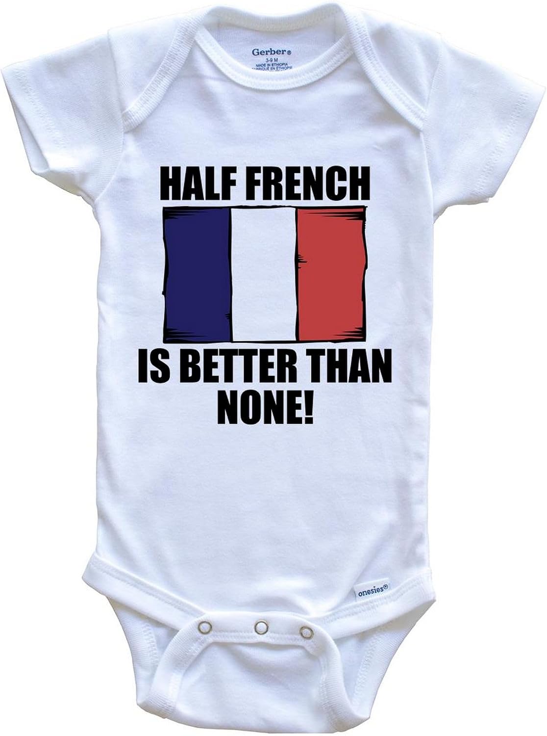 French American Baby Bodysuit Bundle (3 Piece Set)