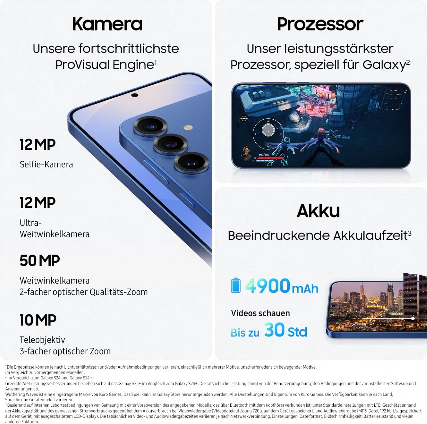 Galaxy S25+ 5G 256GB 12GB Blau - Dettaglio
