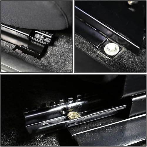 Vista 12 de DNA Motoring SBK-LM-350Z - Par de soportes de asiento de acero extensible de montaje bajo compatibles con 350Z 03-09, color negro