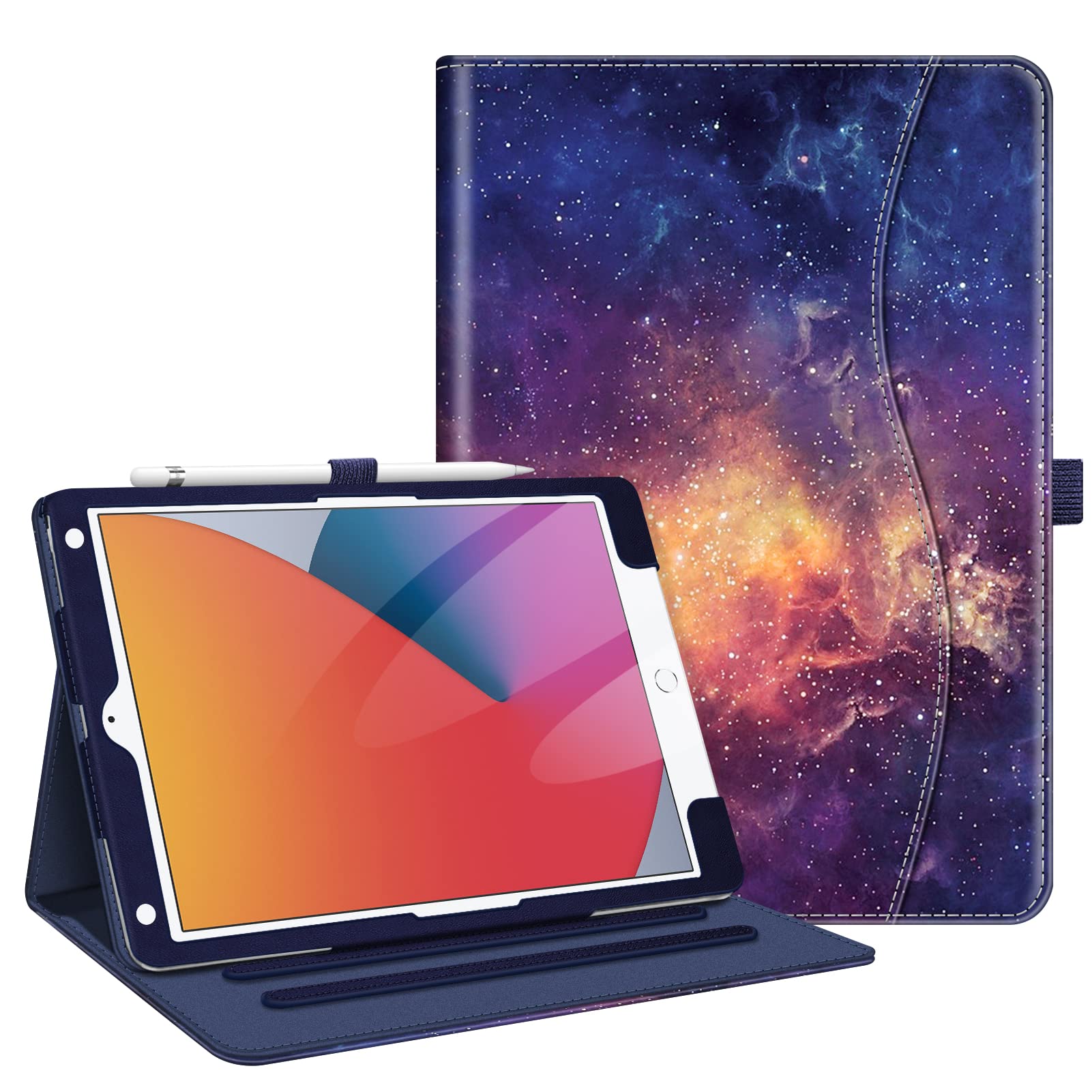 Fintie Case for iPad 9th / 8th / 7th Generation (2021/2020/2019) 10.2 Inch - [Corner Protection] Multi-Angle Viewing Stand Cover with Pocket & Pencil