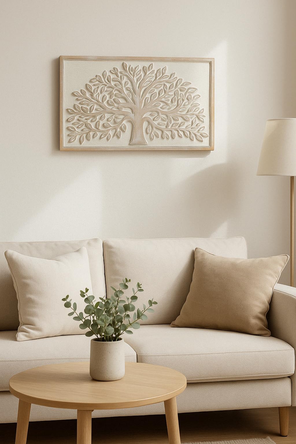 Vidal Regalos Tableau décoratif en bois représentant l'arbre de vie 40x25 cm