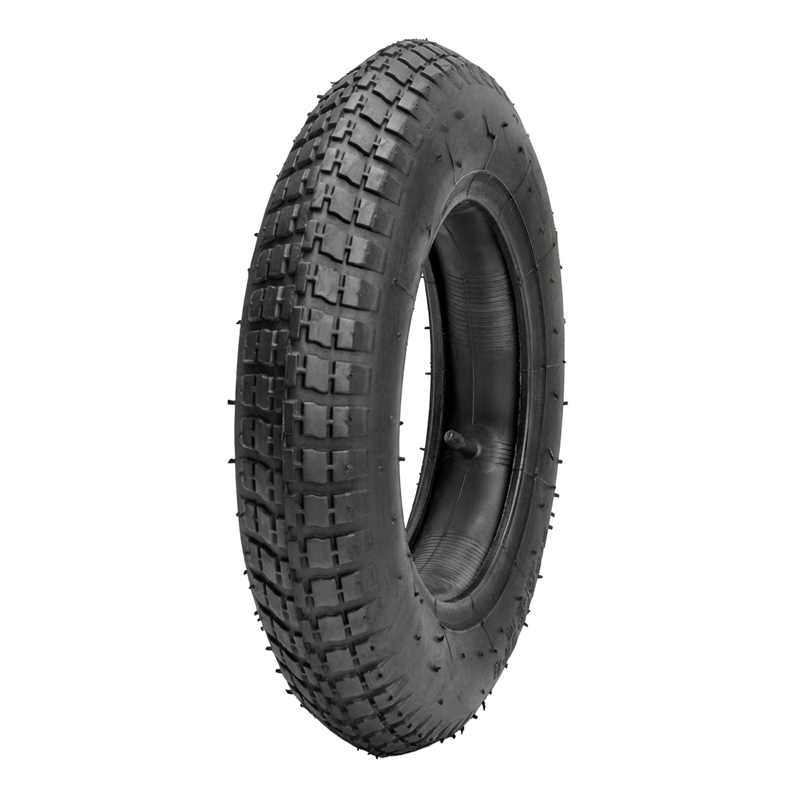 Pneu Brouette 3.25-8 Avec Chambre à Air - Pneu Double Couture Robuste, Pression Max 1.7 Bar / 25 Psi