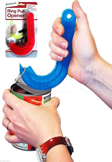 dpny Can Opener, stainless steel, Blue, 21 x 11.8 x 1.6 cm