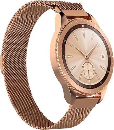 TopTen fA r Samsung Galaxy Watch  Milanaise-Loop Ersatz ZubehA r Armband Armband Armband fA r Samsung Galaxy Watch Fitness Smart Watch rose gold