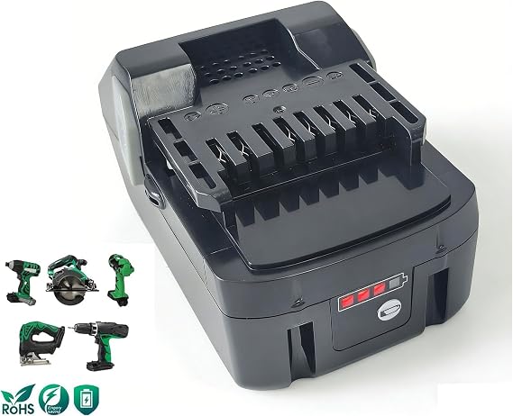 Replace Battery 18V 5000mAh for HITACHI Battery BSL1815 BSL1830 BSL1840 BSL1850 33055 330068,Compatible HiKOKI DH18DBL DS18DSAL DV18DSL UR18DSD Drill Hammer
