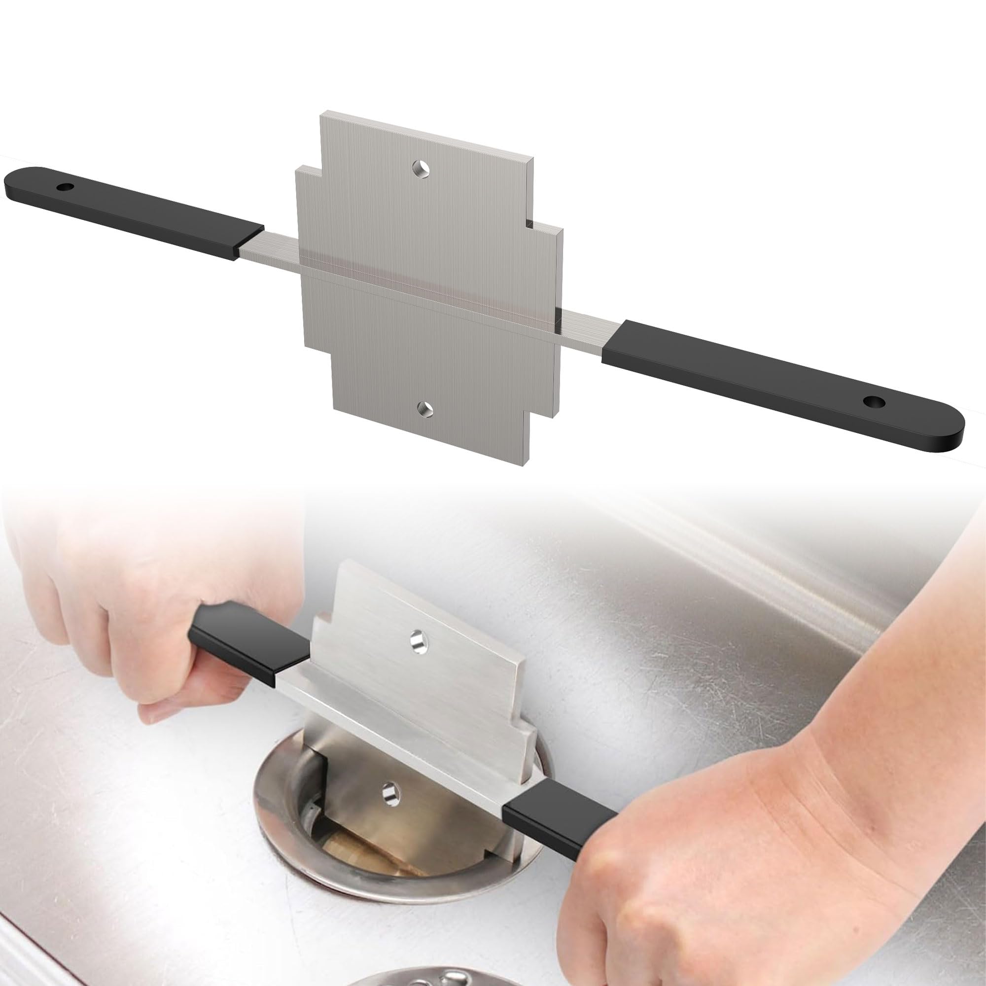 Waste Drain Tool for 3 Tier Sink in Commercial Kitchen, Heavy Duty
