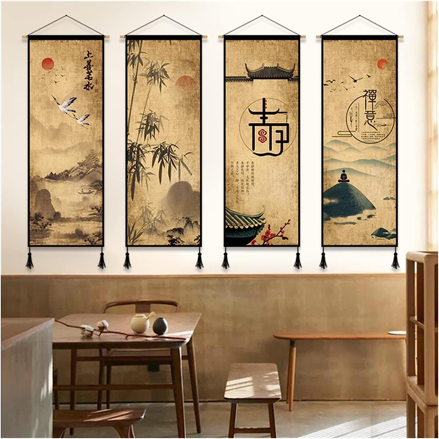 Amazon.com: Chinese Art Wall Scroll Hanging Painting Scroll