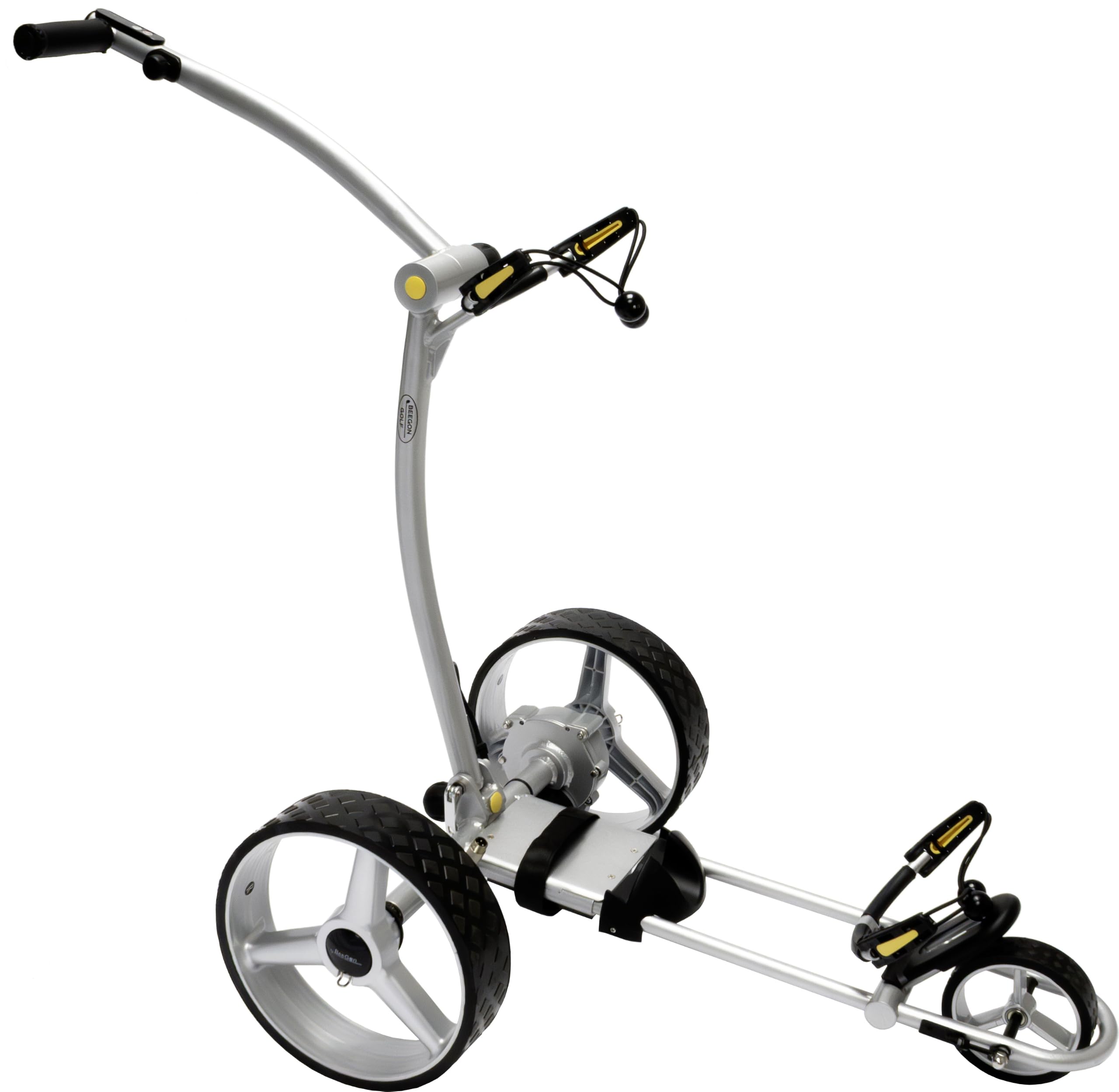 BeeGon Golf Elektro-Golftrolley GT-X400 Pro Silber mit 33Ah Blei-Akku