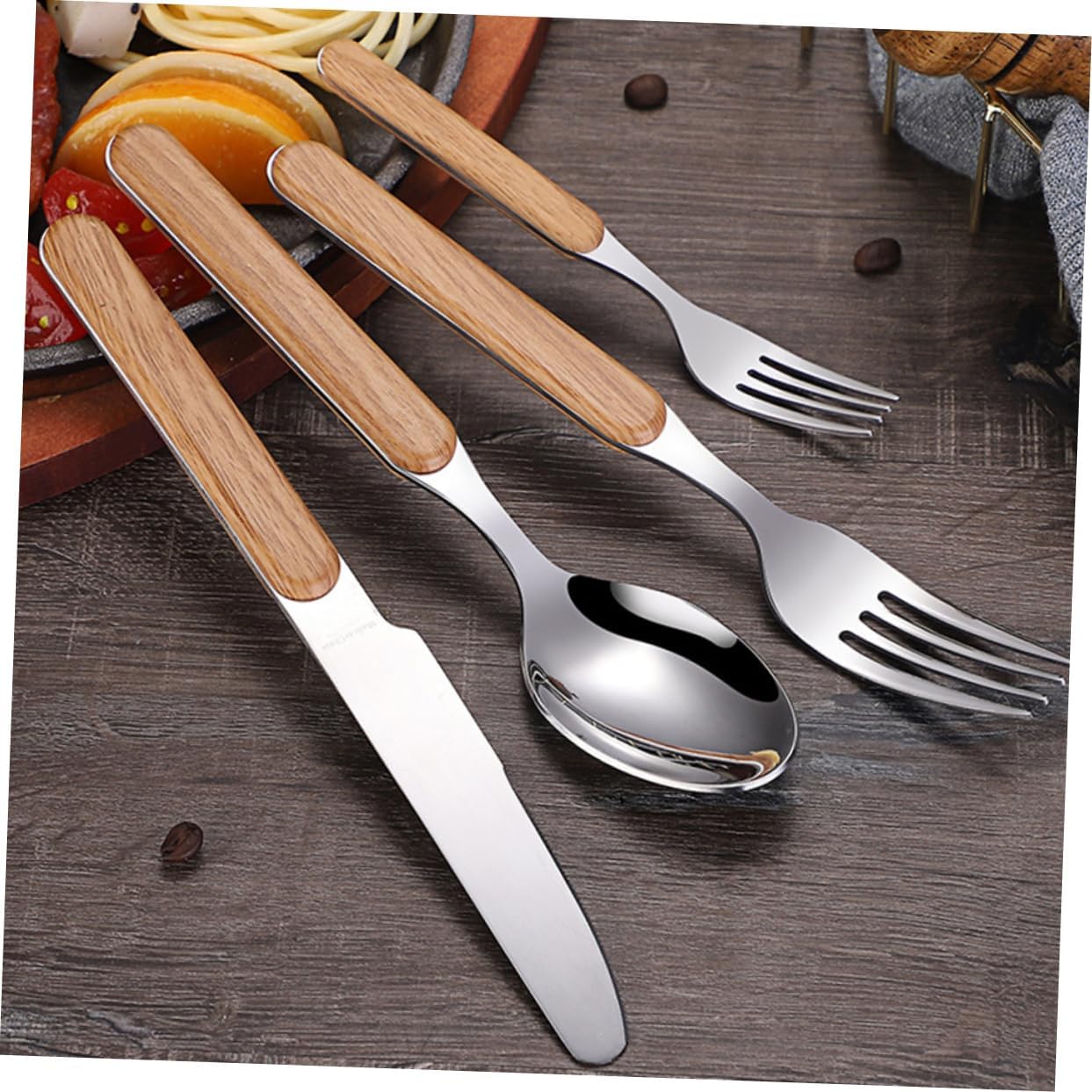 Retro Cutlery Gift Set 4 Pcs Stainless Steel Xmas Housewarming