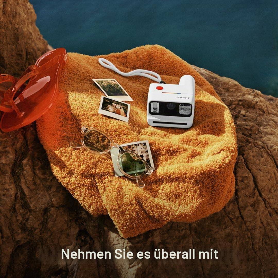 Polaroid Go Generation 3 – Mini Instant Film Kamera – weiß (9191) – nur kompatibel mit Go Film