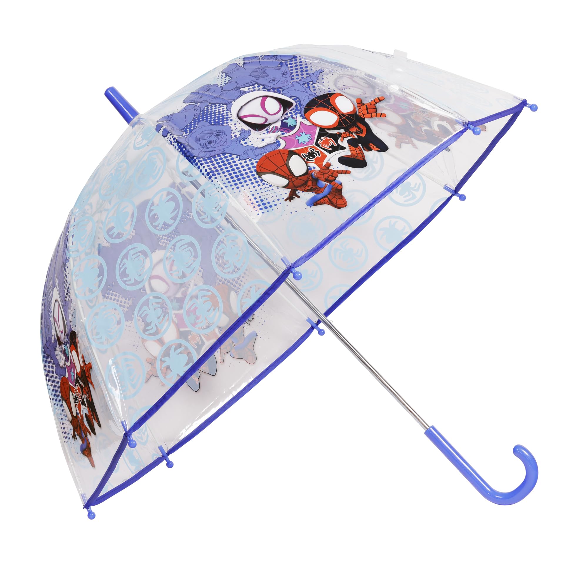 Kids Euroswan Multicoloured Transparent Bell Umbrella 46Cm Spidey