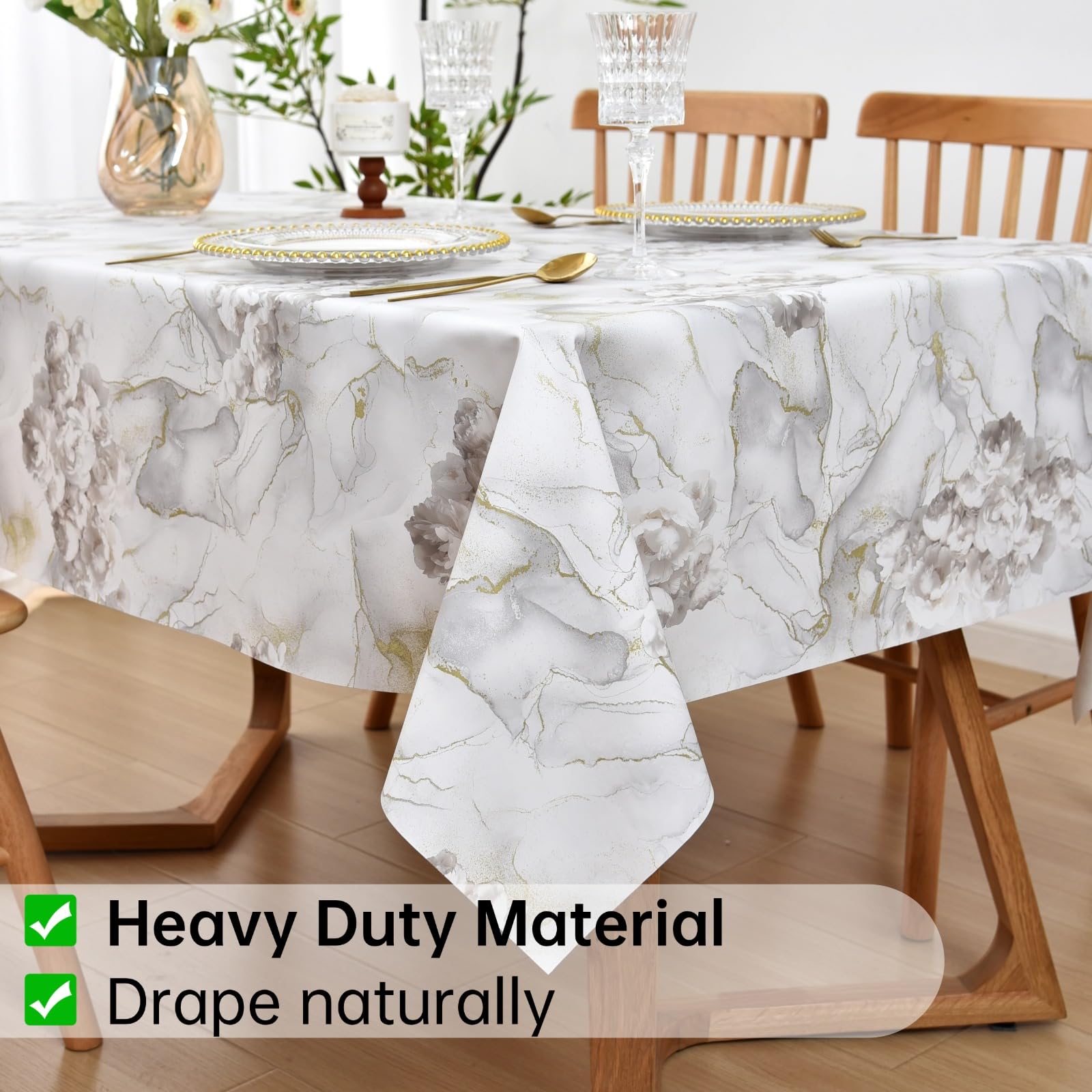 Yofori PVC Wipe Clean Tablecloth - Image 4