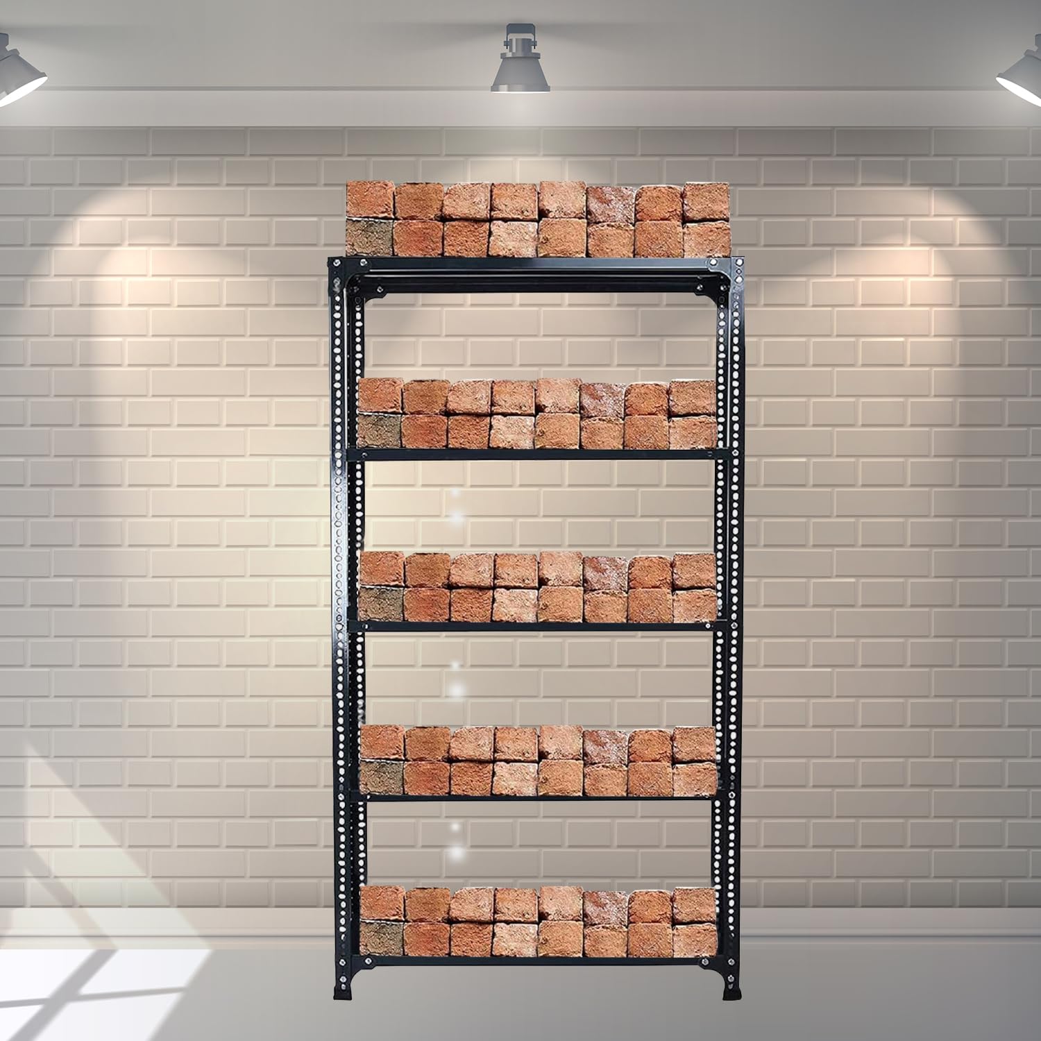 CloudyfeelCloudyfeel 5 Shelf Iron Rack Shelf for Home Storage Engineered & Industrical Domestic Shelves and Rack