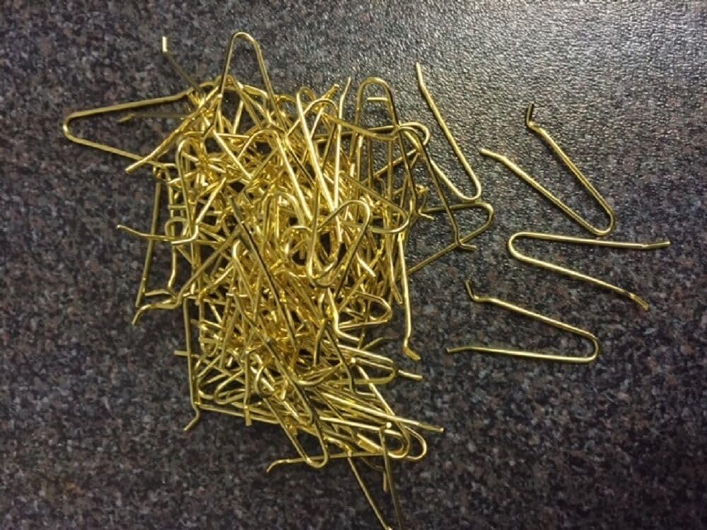 100 ASL Brass Sea Fishing Mould Top Loops Clips
