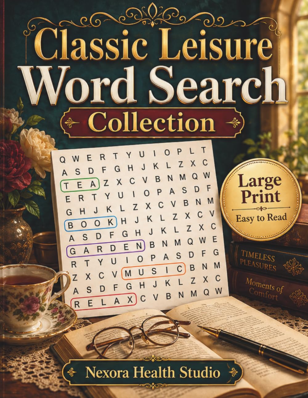Classic Leisure Word Search Collection: Large Print Puzzles for Adults & Seniors