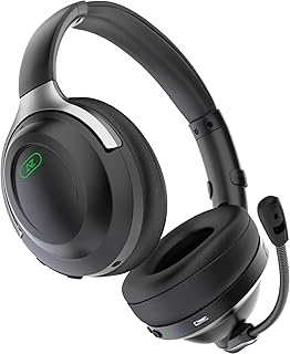 ACEZONE A-Spire Wireless Gaming Headset, Tournament-Grade Hybrid ANC, Ultra-Low Latency, Flip-to-Mute Mic, App EQ, 35+ Hr Battery, 270g, 2.4GH, BT, USB-C, 3.5mm, for PC, MacOS PS4/PS5, Switch, Mobile