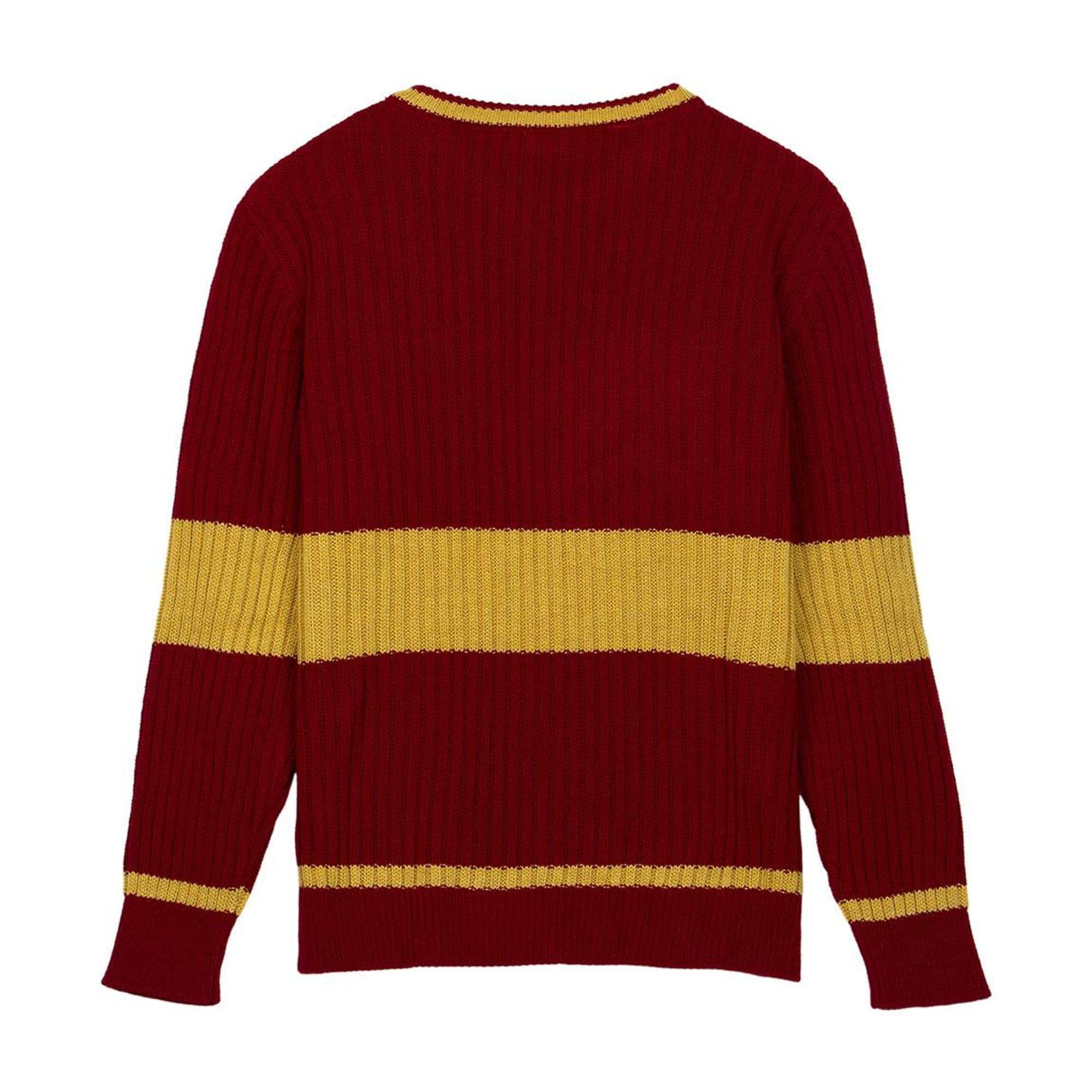 Harry Potter Jersey de Punto Tricot Rojo Talla L Gryffindor Rayas Original