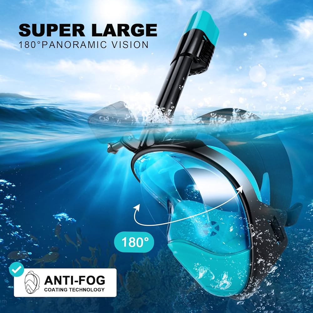 Amazon | Odoland シュノーケルセット フルフェイス型 ダイビング
