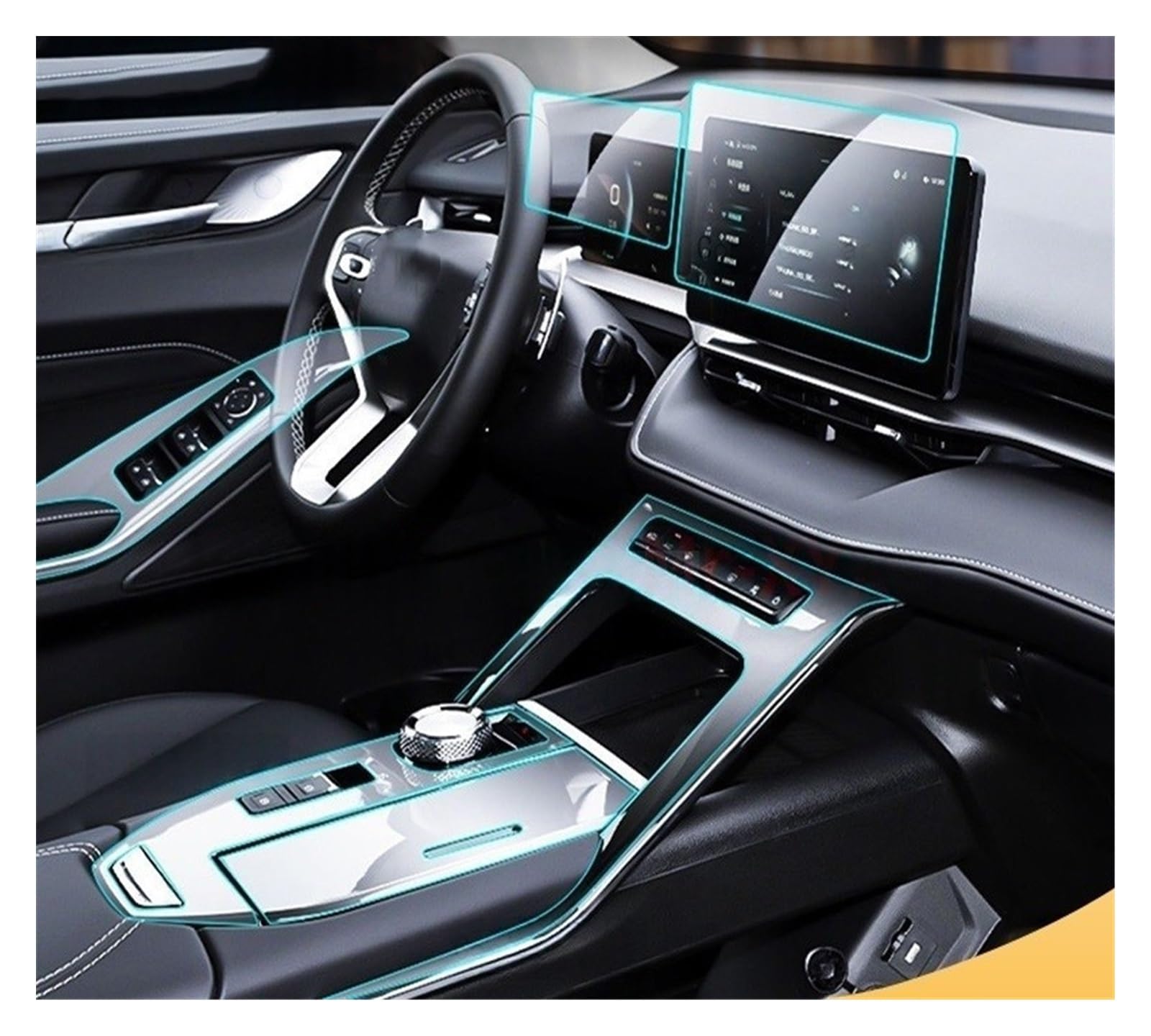 Película Protectora De TPU Panel De Navegación Híbrido para Ha&Val H6 2022-2024 Pegatina Antiarañazos para Interior De Automóvil Película Cuadro Instrumentos