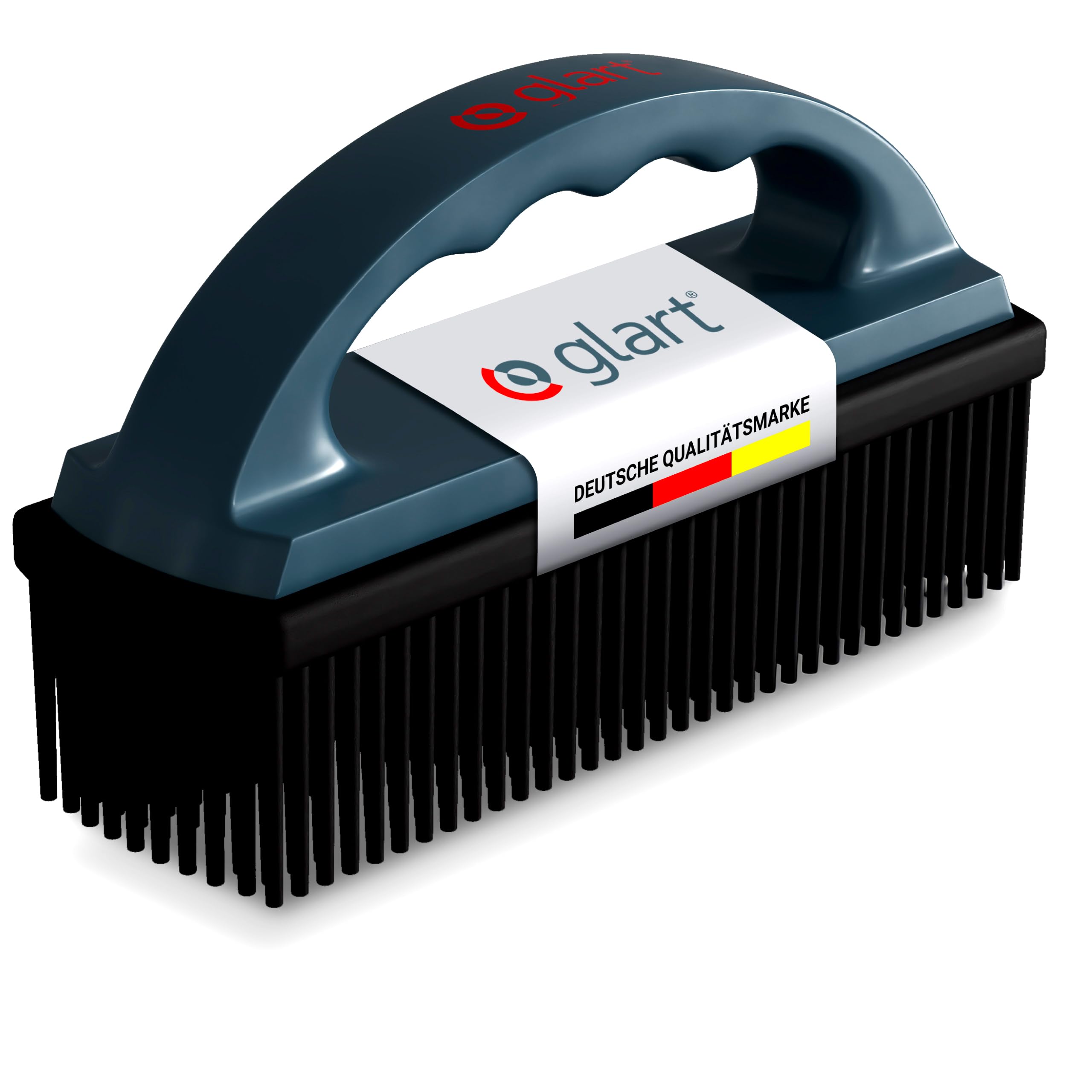 Glart 45THB Premium Hundebürste Tierhaarbürste, entfernt Tierhaare und Schmutz von allen Auto Sitzen, Polstern, Teppichen, Anthrazit/schwarz