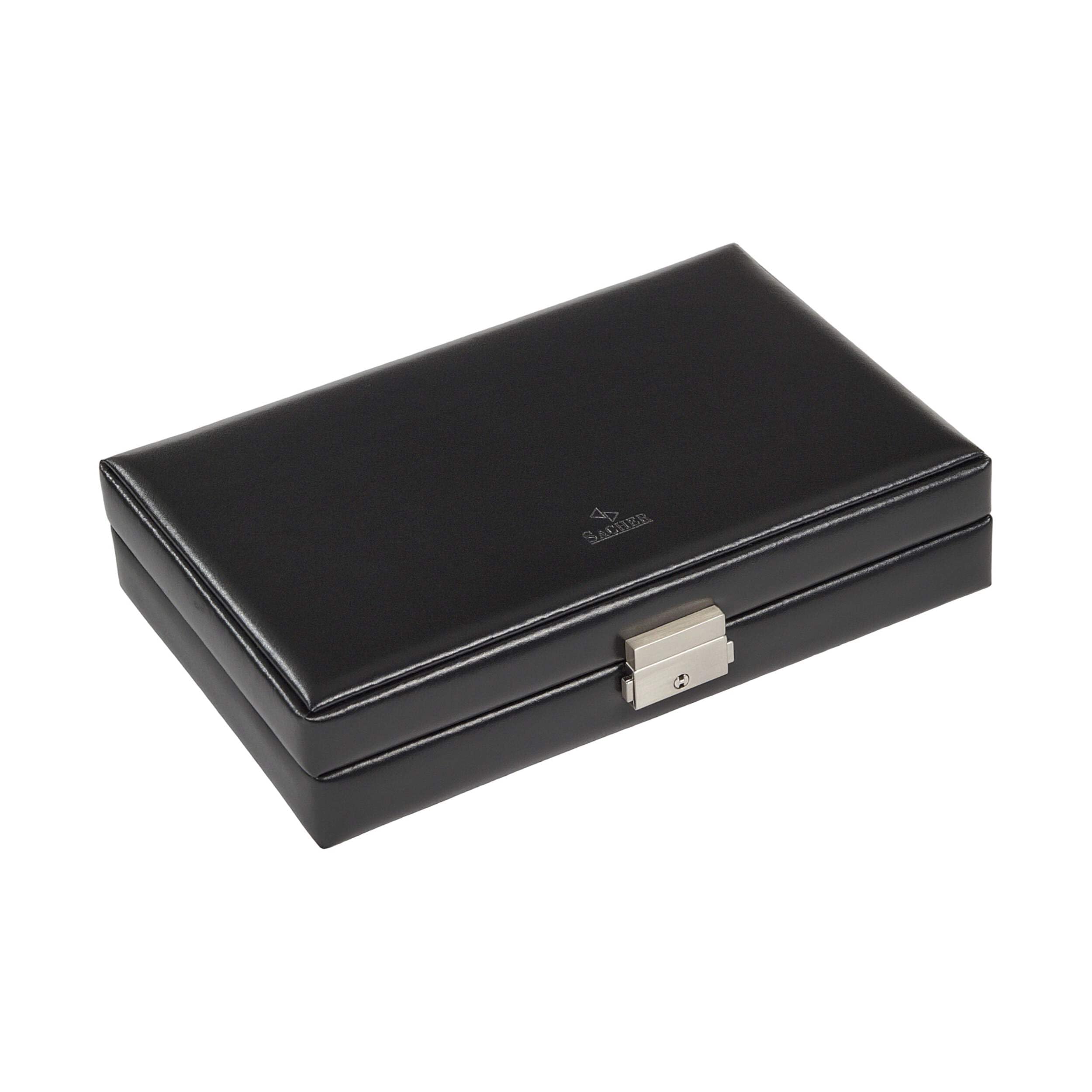 SACHER Estuche para anillos negro exclusive/negro (piel)