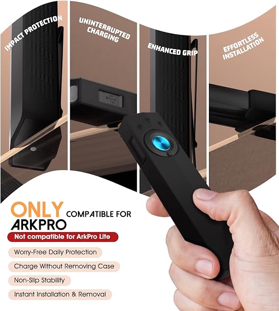懐中電灯保護ケース Olight ArkPro対応 シリコンフラッシュライトホルスター ストラップ&格納式クリップ付き アウトドアキャンプやハイキングに最適 落下防止&ポータブル。