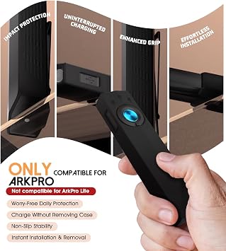 懐中電灯保護ケース Olight ArkPro対応 シリコンフラッシュライトホルスター ストラップ&格納式クリップ付き アウトドアキャンプやハイキングに最適 落下防止&ポータブル。