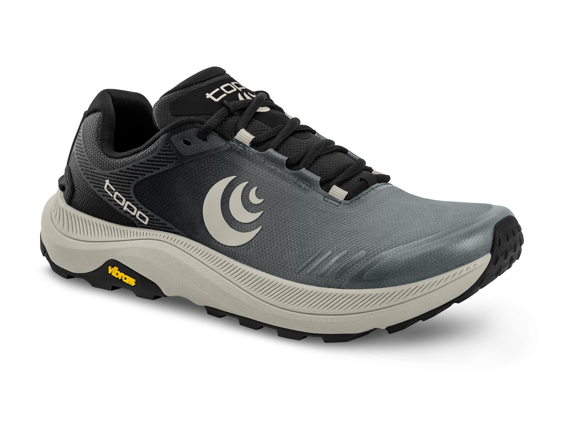 Topo Athletic Women's MT-5 Shoes - Comfortable Lightweight Cushioned Durable 5MM Drop Laced Trail Running Shoes Charcoal/Grey