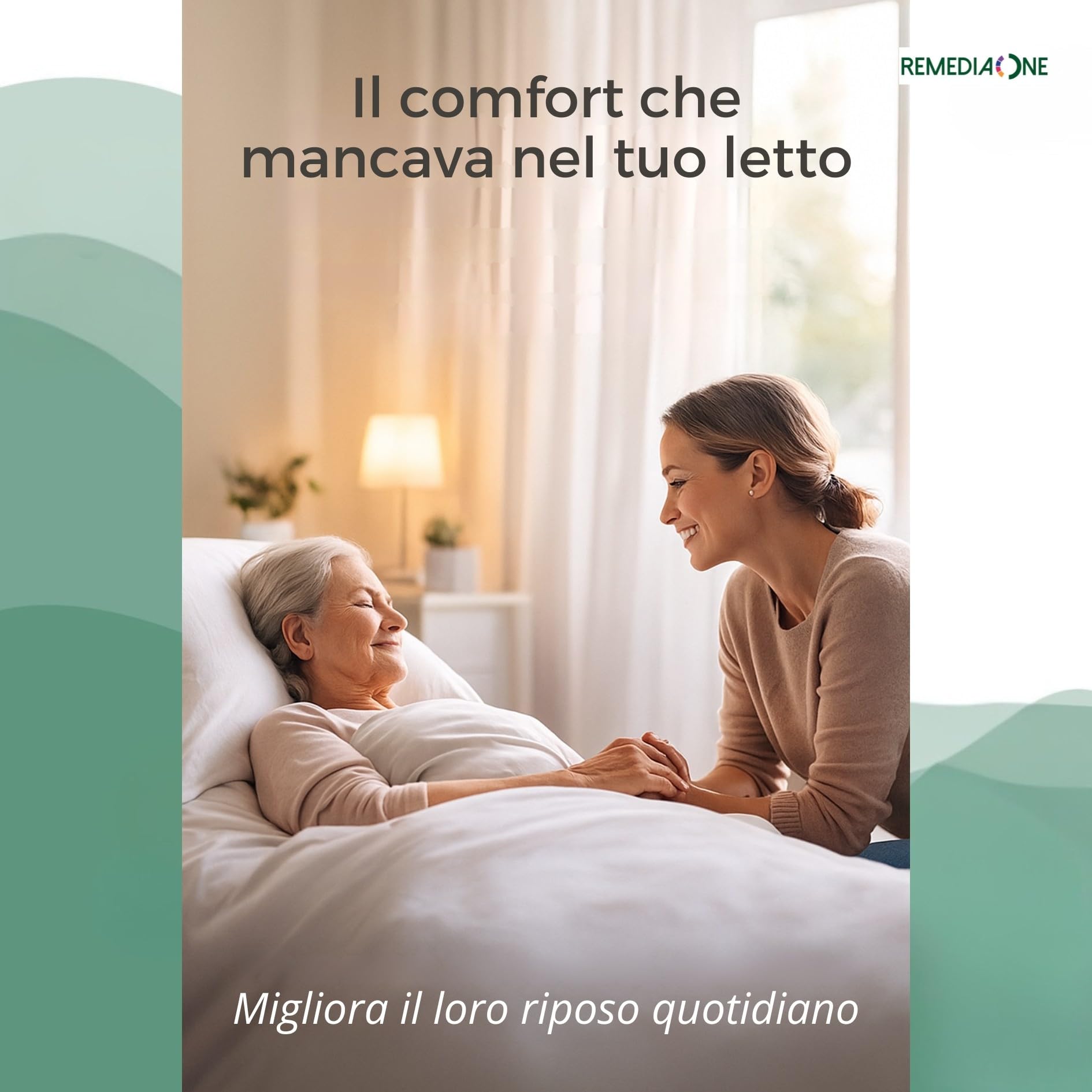 REMEDIA ONE - Alza Coperte Smontabile in Alluminio Anodizzato – Alzacoperte per Piedi Anziani e Pazienti, Solleva Coperte per Piedi – 50x52x40 cm