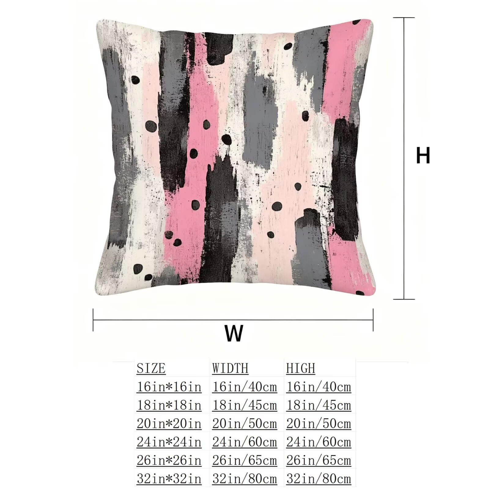 Gris Housse Coussin 60x60 Rose Taie Oreiller 60x60 Lot de 4 Super Doux Protege Oreiller 60 x 60 Decoration Automne Taie D'oreiller Carrées Coussin Canape, pour Maison Chambre Canapé Chaise E - 848