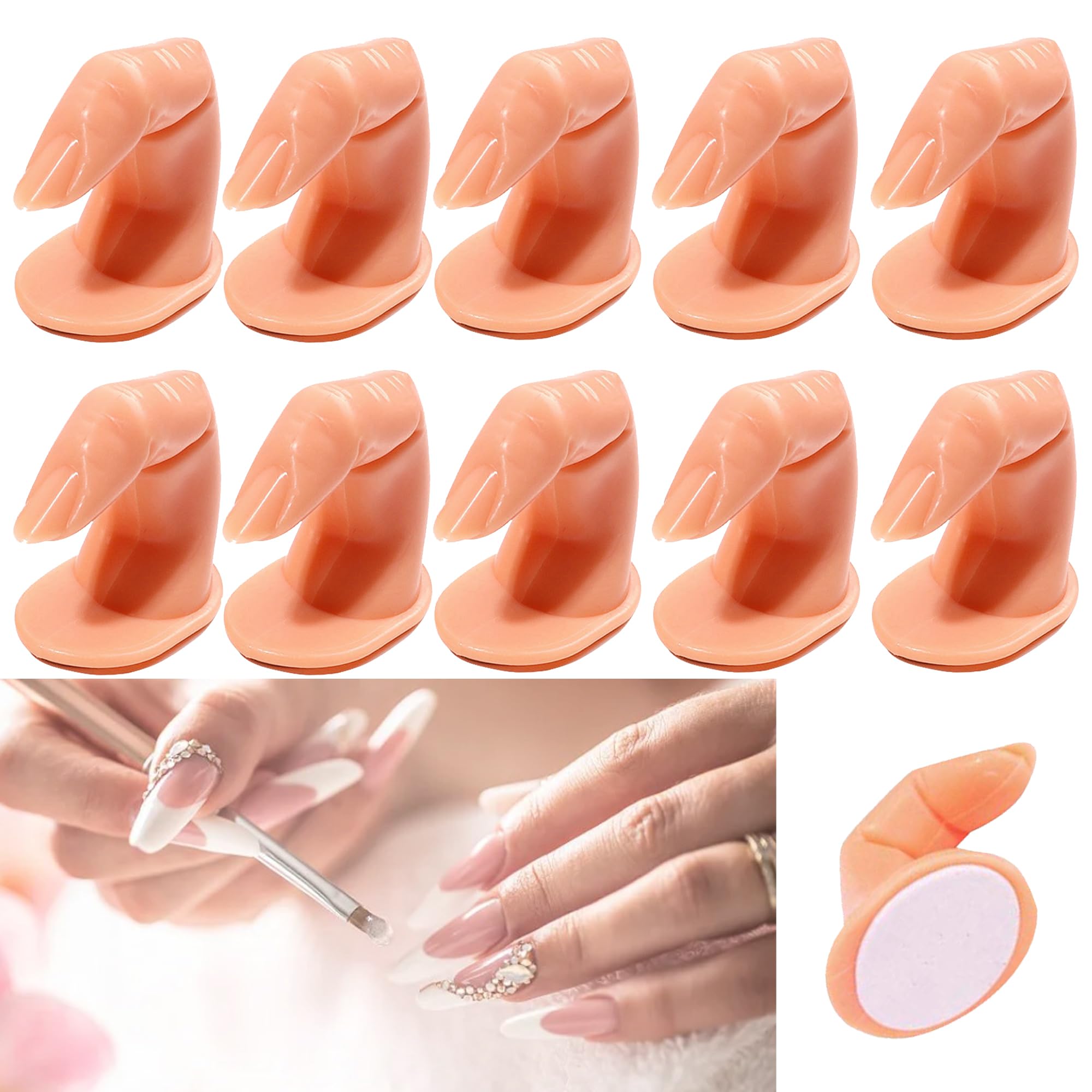 XUBX 10 Stck bungsfinger fr Gelngel Nagelmodellage, Nageltraining Finger,  Nagel Handpraxis Modell, Bewegliche Geflschte Finger, Manikre  Trainingsdisplay bungs, Fake Finger Praxis Modell : Amazon.de: Kosmetik