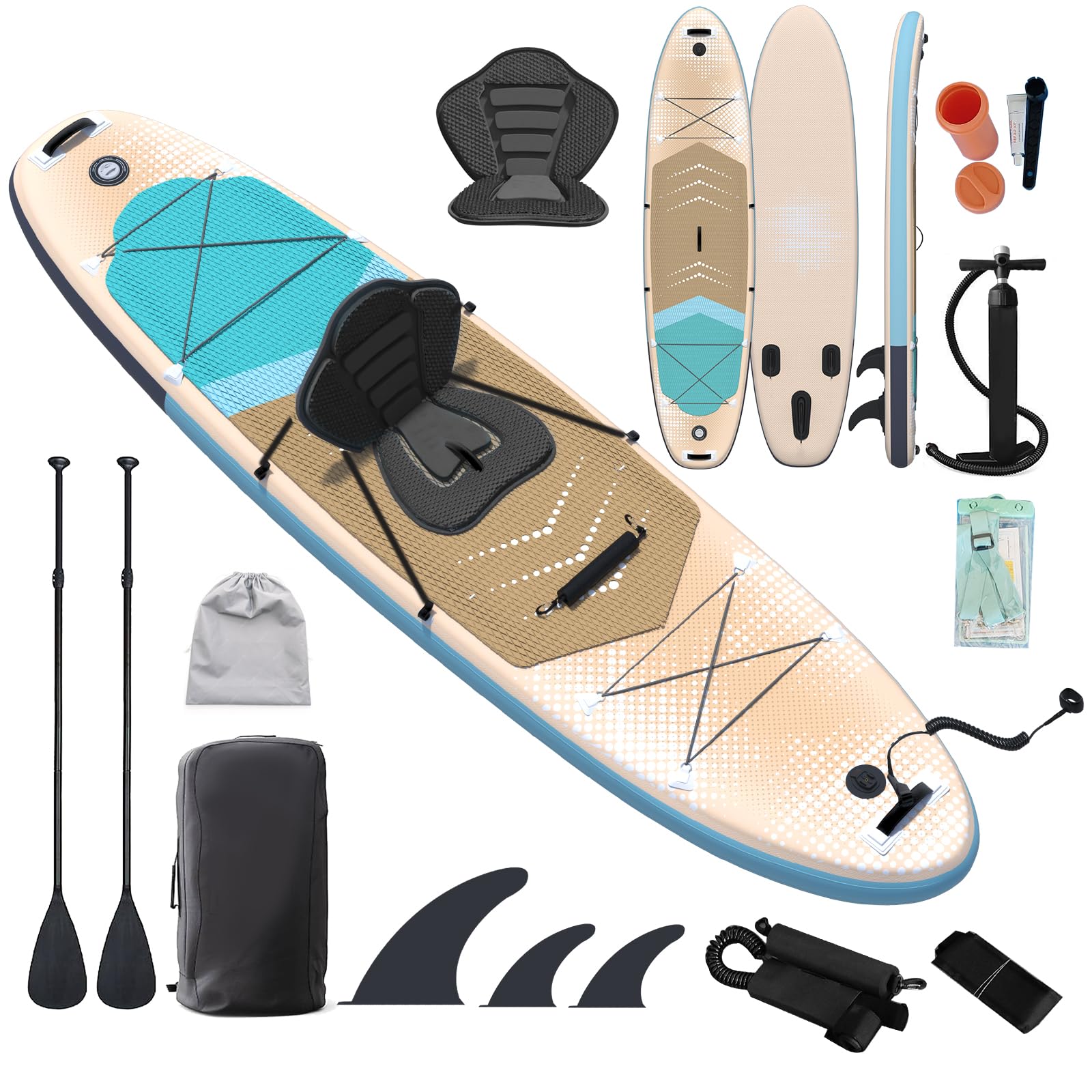 sup，ボード， Amazon.com : Goplus Inflatable Stand Up Paddle Board, 10FT/10.5FT