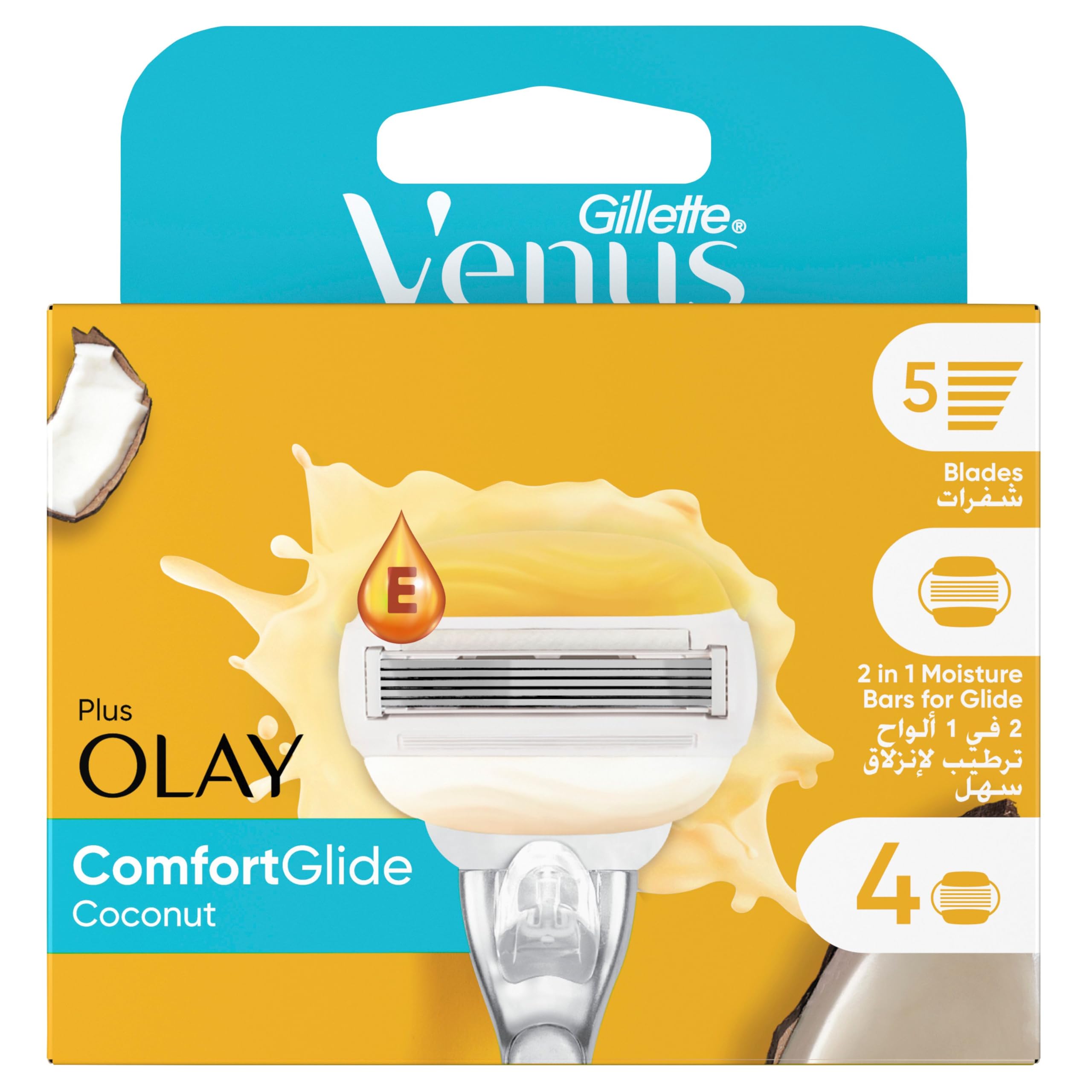 Venus And Olay Women'S Razor Blade Refills 4 Count