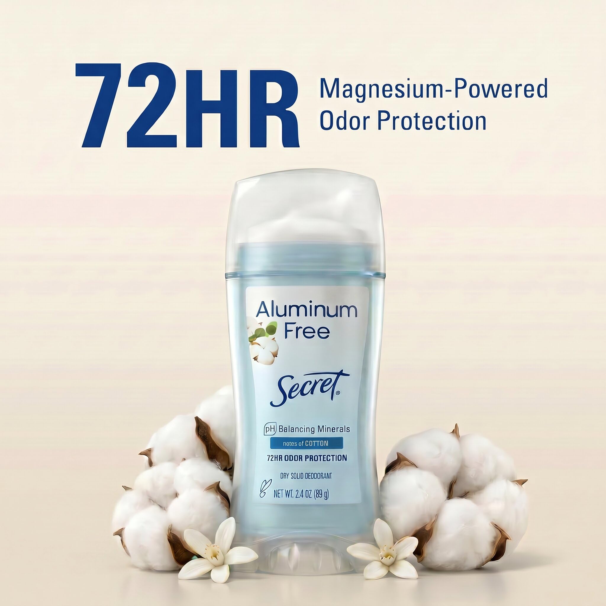 Secret Aluminum Free Cotton Koltuk Altı Deodorant Stick 68GR