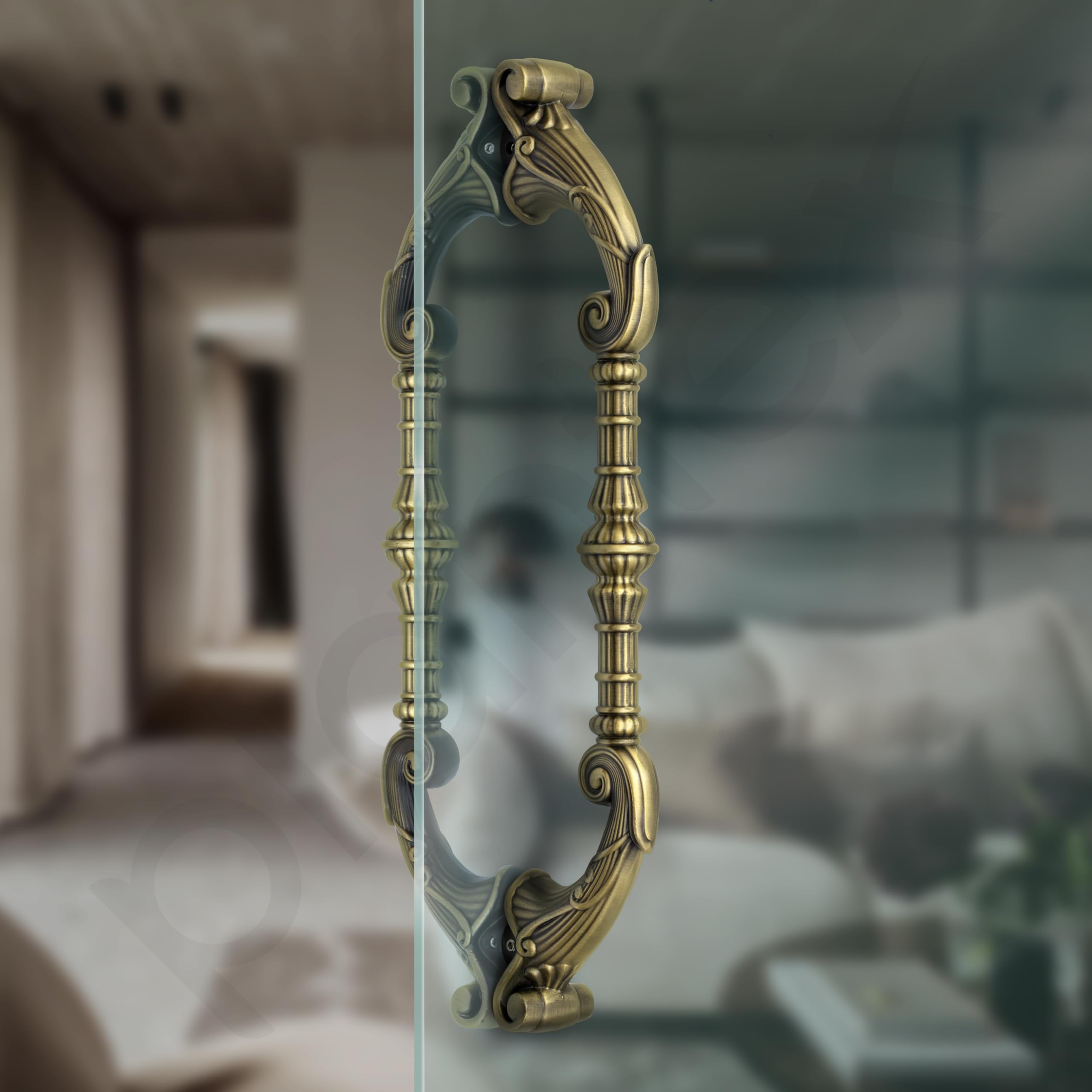 Plantex 14 Inch Main Door Handle/Pull-Push Door Handle/Handle for Main Door/Door Accessories - Pack of 1 (Brass Antique) — Amazon image 6