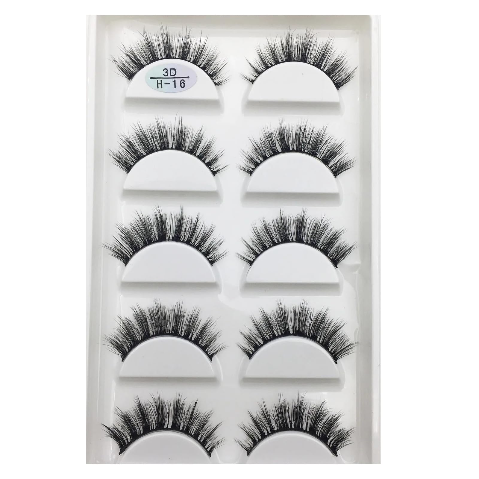 UAMOU 16 Style 10 50 Boxes 3D Mink Lashes Natural Cross False Eyelashes Long Messy Makeup Eye Lashes