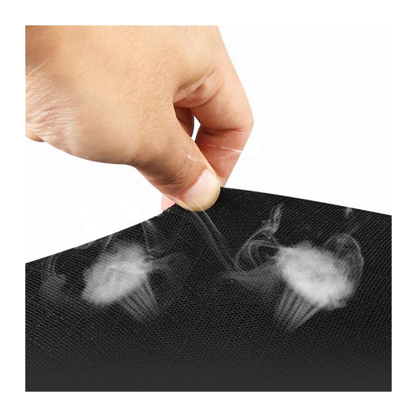Cuscino per Il Collo dell'auto 3D Memory Foam Poggiatesta per Auto Poggiatesta Regolabile Cuscino da Viaggio Supporto per Il Collo Coprisedile Car Styling (Color : Black-Small)