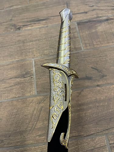 Miniatura 9 de Fantasía Espada corta Medieval Romana Daga Espada Renacimiento Hoja de Metal Daga Espada