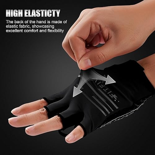 Miniatura 2 de Guantes de ciclismo para hombres y mujeres, guantes de ciclismo de medio dedo, guantes de entrenamiento adecuados para deportes al aire libre,