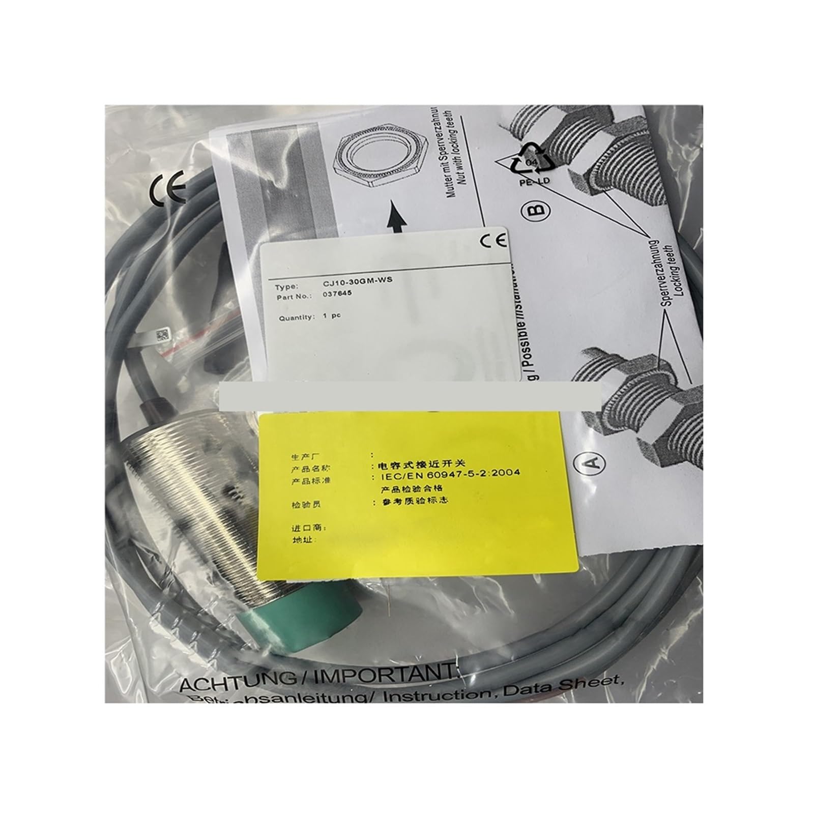 Capteur NCN15-30GM40-N0-V1 pour résoudre les pannes de détection sur convoyeur industriel