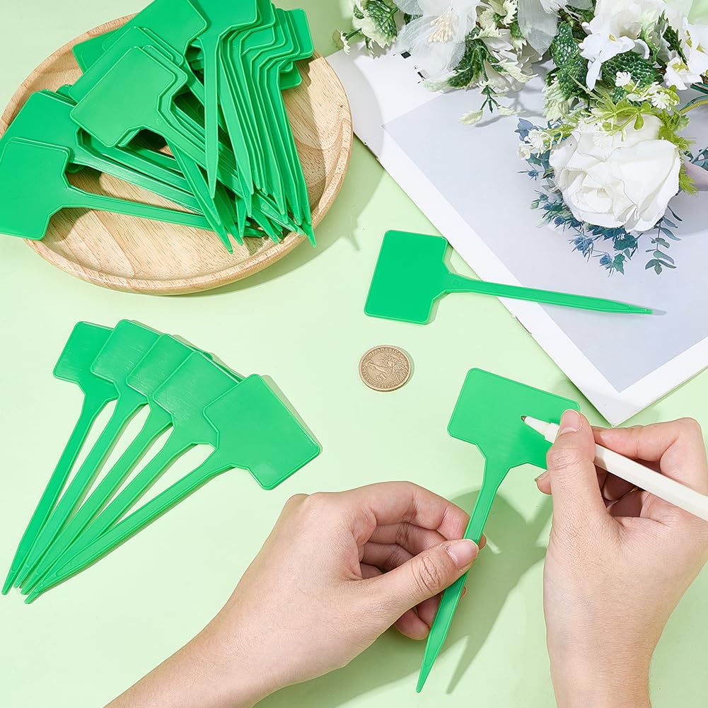 50 étiquette Grande Taille pour Plantes Marqueur de Jardin en Plastique Étanche en Forme de T pour Semis Fleurs Légumes Fruits Herbes Aromatiques Pépinière Jardinage Extérieur Semis.